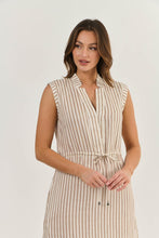 Load image into Gallery viewer, Naturals by O&J Linen Dress Ginger Slice colour front shot