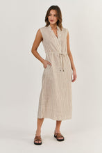 Load image into Gallery viewer, Naturals by O&J Linen Dress Ginger Slice colour front shot