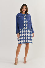 Load image into Gallery viewer, Naturals by O&J Linen Jacket Delta colour front shot