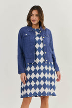 Load image into Gallery viewer, Naturals by O&J Linen Jacket Delta colour front shot