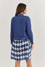Load image into Gallery viewer, Naturals by O&J Linen Jacket Delta colour back shot