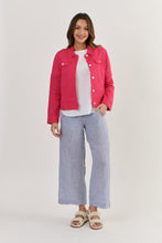 Load image into Gallery viewer, Naturals by O&J Linen Jacket Primula colour front shot