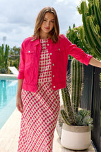 Load image into Gallery viewer, Naturals by O&J Linen Jacket Primula colour front shot