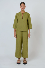 Load image into Gallery viewer, Naturals by O&J Linen Pants - Balsam colour front shot