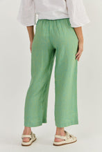 Load image into Gallery viewer, Naturals by O&J Linen Pants Caterpillar colour back shot
