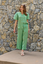 Load image into Gallery viewer, Naturals by O&J Linen Pants Caterpillar colour front shot