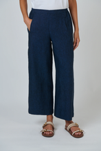 Load image into Gallery viewer, Naturals by O&J Linen Pants Eclipse colour front shot