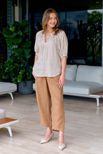 Load image into Gallery viewer, Naturals by O&J Linen Pants Gingerbread colour front shot
