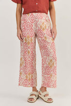 Load image into Gallery viewer, Naturals by O&J Linen Pants Ikat colour front shot