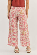 Load image into Gallery viewer, Naturals by O&J Linen Pants Ikat colour back shot