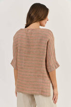 Load image into Gallery viewer, Naturals by O&J Linen Top Brick colour back shot