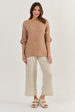 Load image into Gallery viewer, Naturals by O&J Linen Top Brick colour front shot