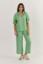 Load image into Gallery viewer, Naturals by O&J Linen Top Caterpillar colour front shot