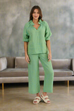 Load image into Gallery viewer, Naturals by O&J Linen Top Caterpillar colour front shot