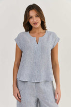 Load image into Gallery viewer, Naturals by O&J Linen Top Deckchair colour front shot