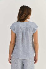 Load image into Gallery viewer, Naturals by O&J Linen Top Deckchair colour back shot