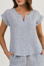 Load image into Gallery viewer, Naturals by O&J Linen Top Deckchair colour front closed up shot