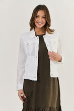 Load image into Gallery viewer, Naturals by O&J Linen White Jacket front shot