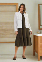 Load image into Gallery viewer, Naturals by O&J Linen White Jacket front shot