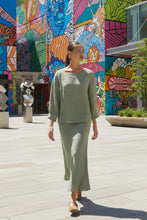 Load image into Gallery viewer, Naturals by O&J Maxi Skirt Oregano colour front shot