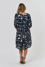 Load image into Gallery viewer, Naturals by O&J Midi Dress Eclipse colour back shot