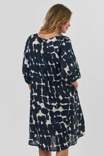 Load image into Gallery viewer, Naturals by O&J Midi Dress Eclipse colour back shot