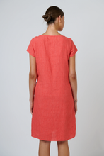 Load image into Gallery viewer, Naturals by O&J Mini Dress - Sunset Strip colour back shot