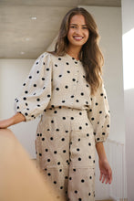 Load image into Gallery viewer, Naturals by O&J Puffed Sleeves Top Poppy Seed colour front shot
