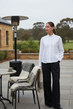 Load image into Gallery viewer, Naturals by O&J Relaxed Linen Top - White colour front shot
