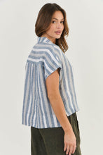 Load image into Gallery viewer, Naturals by O&J Short Sleeve Button Up Shirt Slipstream colour side shot