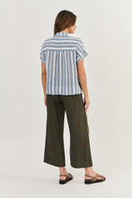 Load image into Gallery viewer, Naturals by O&J Short Sleeve Button Up Shirt Slipstream colour back shot