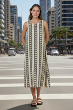 Load image into Gallery viewer, Naturals by O&J Sleeveless Neck Top Chevron colour front shot