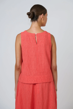 Load image into Gallery viewer, Naturals by O&J Sleeveless Top Sunset Strip colour back shot