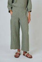 Load image into Gallery viewer, Naturals by O&J Wide Leg Pants Artichoke colour front shot