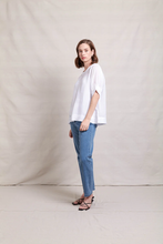 Load image into Gallery viewer, Neris - Art Space Top - White colour side
shot