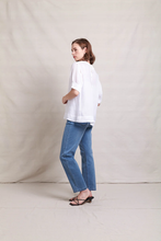 Load image into Gallery viewer, Neris - Art Space Top - White colour side shot