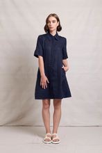 Load image into Gallery viewer, Neris - Ric Rac Dress - Ink colour front shot