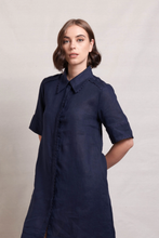 Load image into Gallery viewer, Neris - Ric Rac Dress - Ink colour side shot