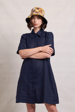 Load image into Gallery viewer, Neris - Ric Rac Dress - Ink colour front shot