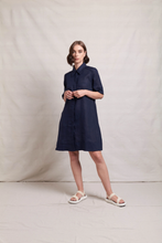 Load image into Gallery viewer, Neris - Ric Rac Dress - Ink colour front shot