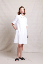 Load image into Gallery viewer, Neris - Ric Rac Dress - White colour side shot