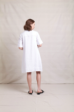Load image into Gallery viewer, Neris - Ric Rac Dress - White colour back shot