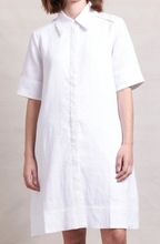 Load image into Gallery viewer, Neris - Ric Rac Dress - White colour side closed up shot