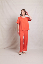 Load image into Gallery viewer, Neris - Tandem Pant - Mandarin colour front shot
