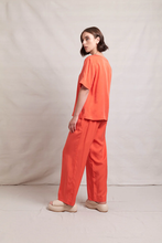 Load image into Gallery viewer, Neris - Tandem Pant - Mandarin colour side shot