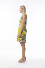 Load image into Gallery viewer, Orientique Amalfi Sleeveless Shift Dress Printed colour side shot