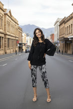 Load image into Gallery viewer, Orientique Bangalene Arashi Pant Black/White colour front shot