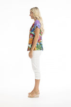 Load image into Gallery viewer, Orientique Contemporary Crew Neck T-Shirt Havana colour side shot