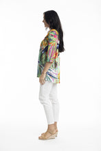 Load image into Gallery viewer, Orientique Digital Collared Shirt Rio colout side shot
