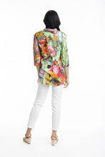 Load image into Gallery viewer, Orientique Digital Collared Shirt Rio colout back shot